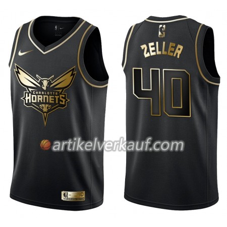 NBA Charlotte Hornets Trikot Cody Zeller 40 Nike Schwarz Golden Edition Swingman - Herren